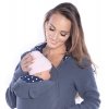 MijaCulture - Maternity Polar warm fleece Hoodie / Pullover for two / for Baby Carriers 3073A Grey